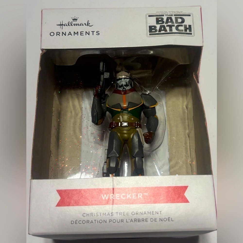 New Hallmark Star Wars: The Bad Batch Wrecker Christmas Ornament.